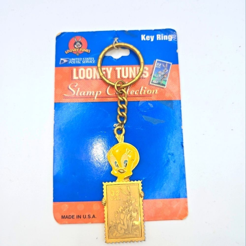 USPS 1997 Looney Tunes Stamp Collection Key Ring Tweedy Bird
